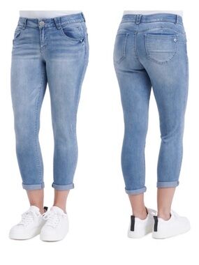 Democracy Ab Solution Ankle Skimmer Jeans Women’s Size 14 Mid Rise Stretch Denim